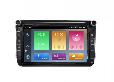 Navigatie VW Golf Passat Tiguan Touran Jetta Eos Polo Sharan Amarok Caddy , Ecran 8 inch , Android 13 , Internet , 4G , Aplicatii , Waze , Wi Fi , Usb , Bluetooth [4]