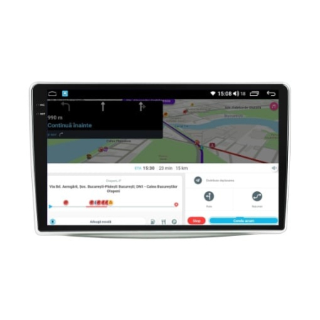 Navigatie Alfa Romeo Mito 2008 -2018 Rezolutie 2K, Ecran QLED 9.5 inch, 8GB RAM si 128GB ROM, Android, Procesor Octacore, Slot sim 4G, Sunet DSP, Wireless Carplay [6]