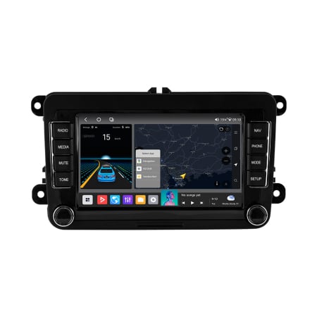 Navigatie Android 14 , Procesor Octacore , 4GB RAM  VW Golf 5 6 Passat B6 B7 CC Tiguan Touran Polo Caddy Jetta T5 Skoda Octavia Superb Seat Leon, Ecran 7 inch IPS, Slot sim 4G [1]