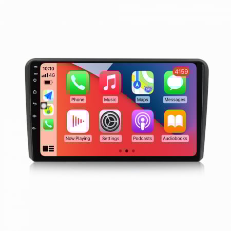 Navigatie Audi A3 din 2002-2013, Android 14, Wireless Carplay si Android Auto,2GB RAM si 32GB ROM, Display IPS 9 inch, Camera Marsarier, Internet, Aplicatii, Wi Fi, Usb, Bluetooth [2]
