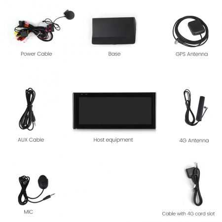 Navigatie Audi A3 din 2013-2022 cu navigatie HN+R , 6GB RAM + 64GB ROM , Android 14 , Display QLED 10.2" Touchscreen, Internet Wi-Fi si slot SIM 4G, Bluetooth, Carplay [3]