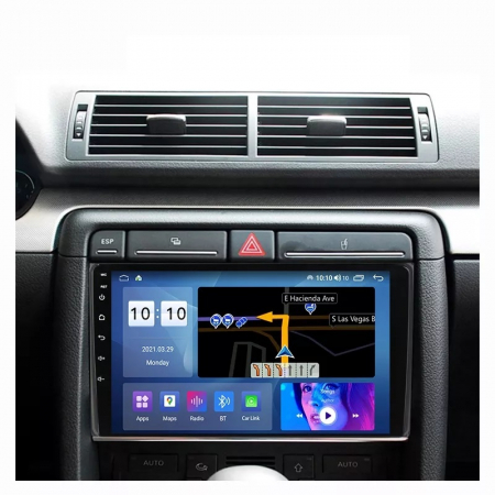 Navigatie Audi A4 B6 B7 Seat Exeo din 2001-2008, Android 14, Wireless Carplay si Android Auto,2GB RAM si 32GB ROM, Display IPS 9 inch, Camera Marsarier, Internet, Aplicatii, Wi Fi, Usb, Bluetooth [5]