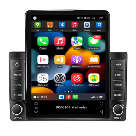 Navigatie Audi A4 Seat Exeo din 2001 - 2008, Ecran TESLA 9.7 inch, 4 GB RAM si 64 GB ROM, Slot Sim 4G, Procesor Octa Core, Carplay integrat, Procesor Sunet Digital DSP, Android, Aplicatii, Usb, Wi Fi [1]