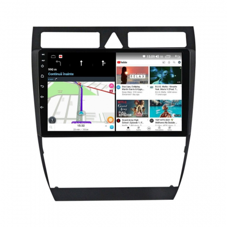 Navigatie Audi A6 C5 ( 1997 - 2004 ) , 4GB RAM si 64GB ROM, Ecran QLED 9 inch, Android 14, Procesor Octacore, Slot sim 4G, Sunet DSP, Wireless Carplay si Android Auto, Camera Marsarier [3]