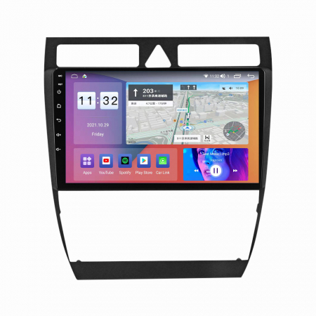 Navigatie Audi A6 C5 din 1997-2004, Android 14 , 4GB RAM, Octacore, Slot Sim 4G, DSP, GPS, Wi-FI, Carplay, Android Auto, USB, Bluetooth, Waze, Touchscreen, 9 inch [4]