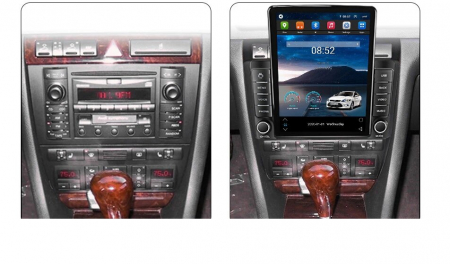 Navigatie Audi A6 C5 din 1997-2004, Display TESLA 9.5 inch, 2GB RAM si 32GB ROM, Wireless Carplay si Android Auto, Procesor Octacore, Slot sim 4G, Sunet DSP, Camera Marsarier, Bluetooth, USB, Wi Fi, R [2]