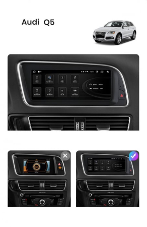 Navigatie Audi Q5 2009-2017 MMI 3G Multimedia , Android 14 , Procesor Octacore Snapdragon , 6GB RAM, Display QLED 8.8 " Touchscreen, Internet Wi-Fi si slot SIM 4G, Bluetooth, Carplay , USB [4]