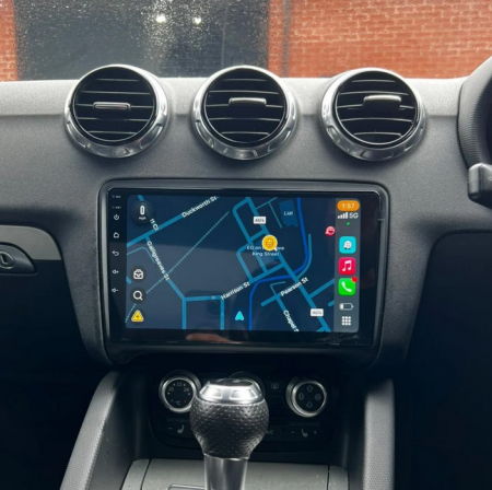 Navigatie Audi TT din 2006-2014, Rezolutie 2K, Display QLED 9.5 inch, 4GB RAM si 64GB ROM, Android, Procesor Octacore, Slot sim 4G, Sunet DSP, Wireless Carplay si Android Auto, Camera Marsarier, USB, [10]