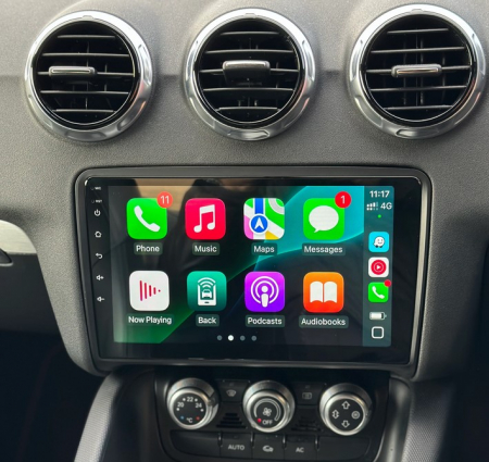 Navigatie Audi TT din 2006-2014, Rezolutie 2K, Display QLED 9.5 inch, 4GB RAM si 64GB ROM, Android, Procesor Octacore, Slot sim 4G, Sunet DSP, Wireless Carplay si Android Auto, Camera Marsarier, USB, [8]