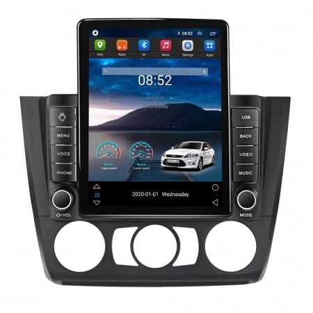 Navigatie dedicata Bmw cu Android - Navigatie BMW Seria 1 E87 E88 din 2004 - 2012, Ecran TESLA 9.7 inch, 8 GB RAM si 128 GB ROM, Android 15, Slot Sim 4G, Procesor Octa Core, Carplay Wireless si Android auto, Procesor Sunet Digital DSP, 