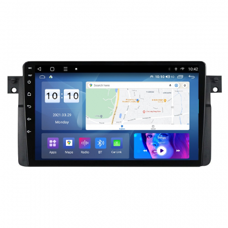 Navigatie Dedicata Rover cu Android - Navigatie BMW SERIA 3 E46 ( 1999 - 2006 ) 4GB RAM si 64GB ROM, Ecran QLED 9 inch, Android 14, Procesor Octacore, Slot sim 4G, Sunet DSP, Wireless Carplay si Android Auto, Camera Marsarier