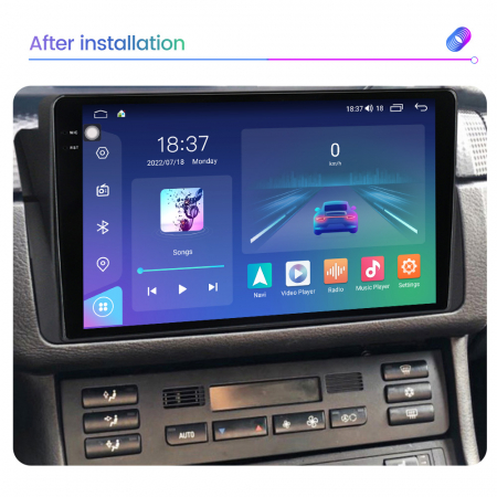 Navigatie BMW SERIA 3 E46 din 1999-2006, Rezolutie 2K, Display QLED 9.5 inch, 4GB RAM si 64GB ROM, Android, Procesor Octacore, Slot sim 4G, Sunet DSP, Wireless Carplay si Android Auto, Camera Marsarie [5]