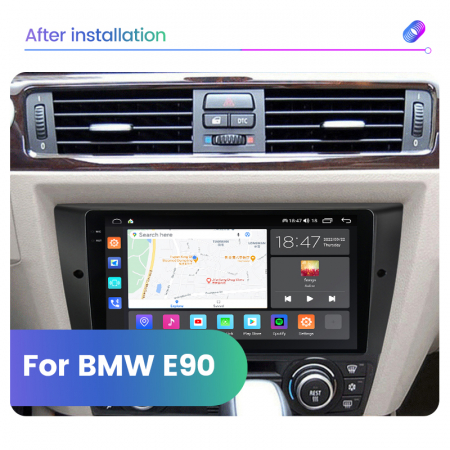 Navigatie BMW SERIA 3 E90 ( 2005 - 2012 ) Android 14 , 4GB RAM , Procesor Quad Core , Wireless Carplay si Android auto , Display HD Touchscreen, Wi-Fi , Bluetooth, USB [7]