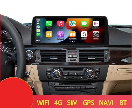 Navigatie BMW Seria 3 E90 E91 E92 din 2005 - 2013, Ecran 12.3 inch QLED Bluray Full HD 1920 * 720p, 8GB RAM si 256GB ROM, Carplay Wireless si Android Auto, Procesor Octacore, Slot Sim 4G [7]