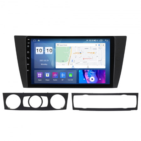 Navigatie dedicata Bmw cu Android - Navigatie BMW Seria 3 E90 E91 E92 E93 din 2005-2012, Android 14, Wireless Carplay si Android Auto,2GB RAM si 32GB ROM, Display IPS 9 inch, Camera Marsarier, Internet, Aplicatii, Wi Fi, Usb, Bluetooth