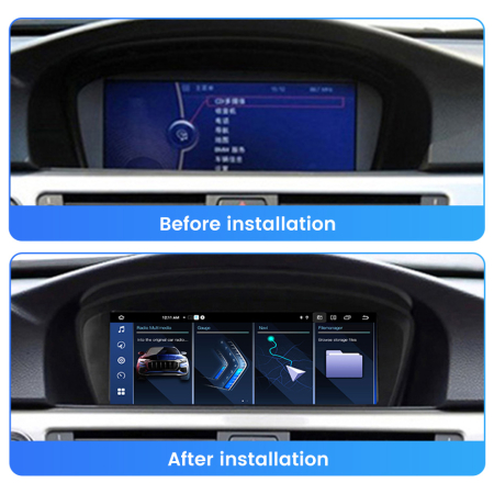 Navigatie BMW Seria 5 E60 E61 ( 2009 - 2011 ) CIC , Android 14 , 6 GB RAM + 64 GB ROM , Internet , 4G , Youtube , Waze , Wi Fi , Usb , Bluetooth , Mirrorlink [3]