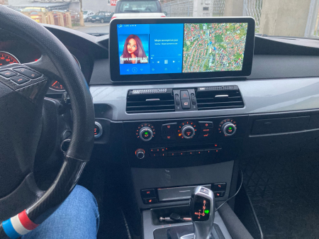 Navigatie BMW Seria 5 E60 E61 din 2004 - 2010, Ecran 12.3 inch QLED Bluray 2400 * 960P, Android 15 ,6 GB RAM si 128 GB ROM, Carplay si Android Auto Wireless, Procesor Octacore, Slot SIM 4G, Wi Fi [2]