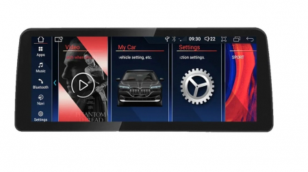 Navigatii Auto Dedicate - Navigatie Auto Android BMWSeria 5 E60 E61 din 2004 - 2010, Ecran 12.3 inch QLED Bluray Full HD 1920 * 720p, 8GB RAM si 256GB ROM, Carplay Wireless si Android Auto, Procesor Octacore, Slot Sim 4G