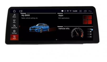 BMW - Navigatie Auto Android BMWSeria 5 F10 F11 din 2011 - 2016, Ecran 12.3 inch QLED Bluray Full HD 1920 * 720p, 4GB RAM si 64GB ROM, Carplay Wireless si Android Auto, Procesor Octacore, Slot Sim 4G