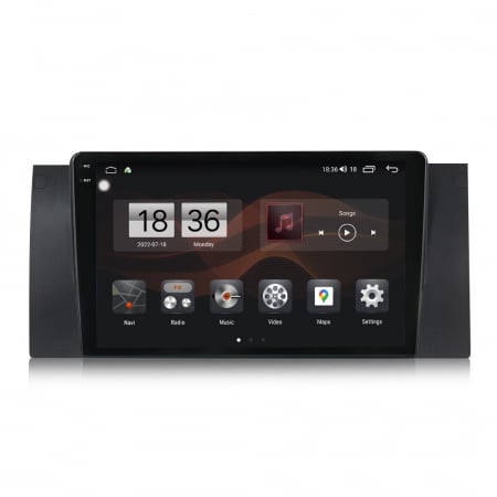 Navigatie BMW X5 E53 si Seria 5 E39, Rezolutie 2K, Display QLED 9.5 inch, 4GB RAM si 64GB ROM, Android, Procesor Octacore, Slot sim 4G, Sunet DSP, Wireless Carplay si Android Auto, Camera Marsarier, U [2]