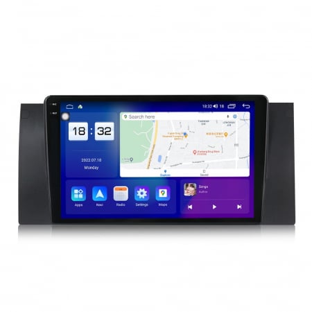 Navigatie BMW X5 E53 si Seria 5 E39, Rezolutie 2K, Display QLED 9.5 inch, 4GB RAM si 64GB ROM, Android, Procesor Octacore, Slot sim 4G, Sunet DSP, Wireless Carplay si Android Auto, Camera Marsarier, U [3]