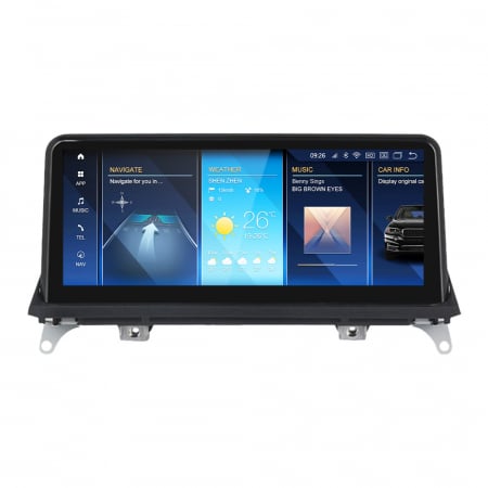Navigatie dedicata Bmw cu Android - Navigatie BMW X5 E70 ( 2007 - 2013 ) , Android 14 , 6 GB RAM + 64 GB ROM , Ecran 10 inch , 4G , Aplicatii , Waze , Wi Fi , Usb , Bluetooth , Mirrorlink
