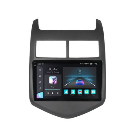 Navigatie dedicata Chevrolet cu Android - Navigatie Chevrolet Aveo din 2008-2013, Rezolutie 2K, Ecran QLED 9.5 inch, 8GB RAM si 128GB ROM, Android, Procesor Octacore, Slot sim 4G, Sunet DSP, Wireless Carplay si Android Auto
