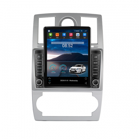 Navigatie dedicata Chrysler cu Android - Navigatie Chrysler 300C din 2004 - 2011, Ecran TESLA 9.5 inch, 4 GB RAM si 64 GB ROM, Slot Sim 4G, Procesor Octa Core, Carplay integrat, Procesor Sunet Digital DSP, Android, Aplicatii, Usb