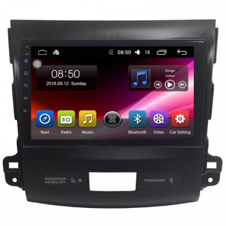 Navigatii Auto Dedicate - Navigatie Auto Android Citroen C Crosser din 2007-2012, NAVIGPS, 4GB RAM si 32GB ROM, Display QLED 9 inch, Wireless Carplay si Android Auto, Procesor Octacore, Slot sim 4G, Sunet DSP, Camera Marsarier, Bluetooth,