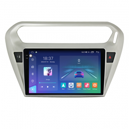 CITROEN - Navigatie Auto Android Citroen C Elysee din 2012-2016, Rezolutie 2K, Ecran QLED 9.5 inch, 8GB RAM si 128GB ROM, Android, Procesor Octacore, Slot sim 4G, Sunet DSP, Wireless Carplay