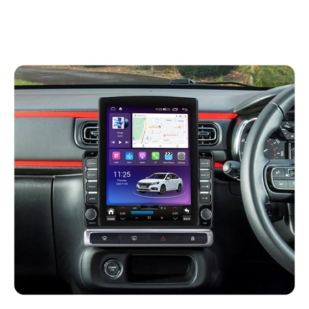 Navigatie Citroen C3 Aircross 2017 - 2023 , Android 14 , 4GB RAM Ecran Tesla 9.7 inch , Procesor Octacore, Slot sim 4G, Sunet DSP, Wireless Carplay si Android Auto [1]