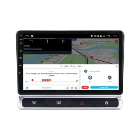 Navigatie Citroen C3 Aircross 2017 - 2023 Rezolutie 2K, Ecran QLED 9.5 inch, 8GB RAM si 128GB ROM, Android, Procesor Octacore, Slot sim 4G, Sunet DSP, Wireless Carplay [4]