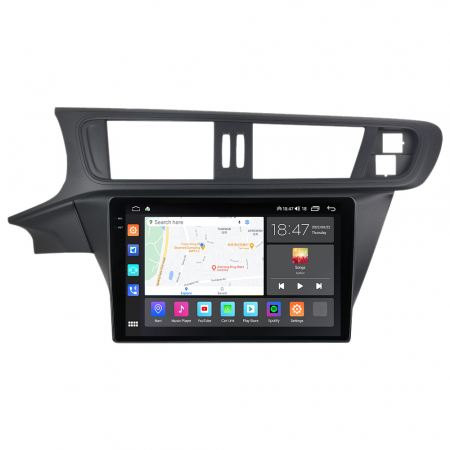 Navigatie Citroen C3 XR din 2010-2015, Rezolutie 2K, Ecran QLED 10.5 inch, 8GB RAM si 128GB ROM, Android, Procesor Octacore, Slot sim 4G, Sunet DSP, Wireless Carplay si Android Auto [4]
