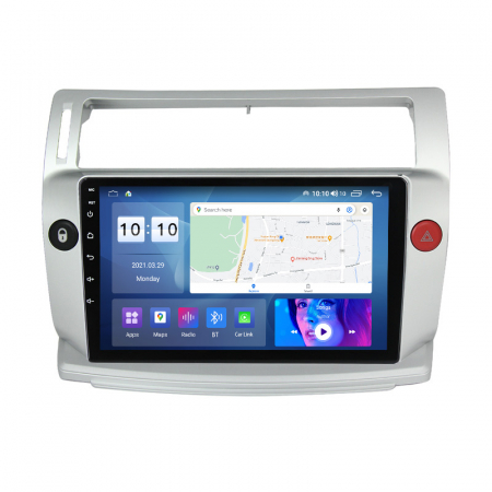 Navigatii Auto Dedicate - Navigatie Auto Android Citroen C4 din 2004-2014, 4GB RAM si 32GB ROM, Display QLED 9 inch, Wireless Carplay si Android Auto, Procesor Octacore, Slot sim 4G, Sunet DSP, Camera Marsarier, Bluetooth, USB, Wi Fi, Radi