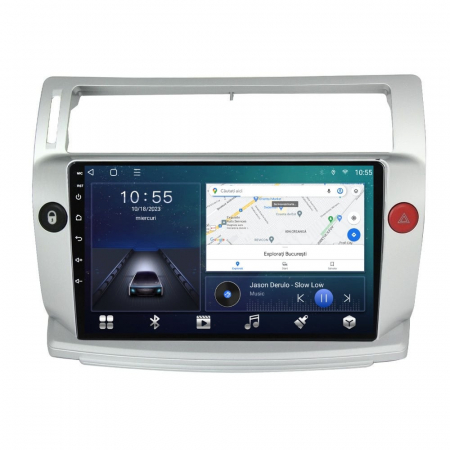 Navigatie Citroen C4 din 2004-2014,  Android 14 , 4GB RAM, Octacore, Slot Sim 4G, DSP, GPS, Wi-FI, Carplay, Android Auto, USB, Bluetooth, Waze, Touchscreen, 9 inch [2]