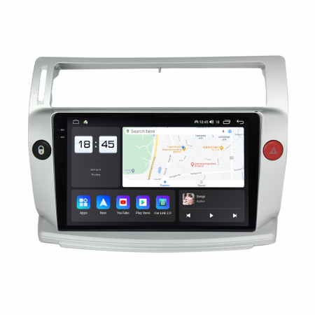 Navigatie Citroen C4 din 2004-2014, Rezolutie 2K, Display QLED 9.5 inch, 4GB RAM si 64GB ROM, Android, Procesor Octacore, Slot sim 4G, Sunet DSP, Wireless Carplay si Android Auto, Camera Marsarier, US [3]