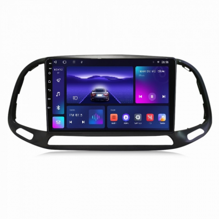 Navigatie compatibila cu Fiat Doblo din 2015-2020, Android 14, Wireless Carplay si Android Auto, 2GB RAM si 32GB ROM, Display IPS 9 inch, Camera Marsarier, Internet, Aplicatii, Wi Fi, Usb, Bluetooth [1]