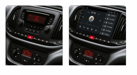 Navigatie compatibila cu Fiat Doblo din 2015-2020, Android 14, Wireless Carplay si Android Auto, 2GB RAM si 32GB ROM, Display IPS 9 inch, Camera Marsarier, Internet, Aplicatii, Wi Fi, Usb, Bluetooth [6]