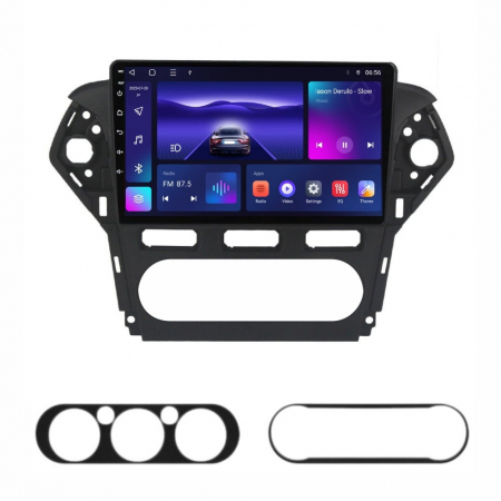 Mondeo  (2007 - 2011) - Navigatie compatibila cu Ford Mondeo din 2010-2014 Android 14 , 4GB RAM , Procesor Quad Core , Wireless Carplay si Android auto , Display HD Touchscreen, Wi-Fi , Bluetooth, USB