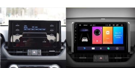 Navigatie compatibila cu Toyota Rav 4 din 2018-2022 Android 14 , 4GB RAM , Procesor Quad Core , Wireless Carplay si Android auto , Display HD Touchscreen, Wi-Fi , Bluetooth, USB [1]