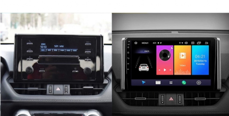 Navigatie compatibila cu Toyota Rav 4 din 2018-2022, Android 14, Wireless Carplay si Android Auto, 2GB RAM si 32GB ROM, Display IPS 9 inch, Camera Marsarier, Internet, Aplicatii, Wi Fi, Usb, Bluetooth [1]