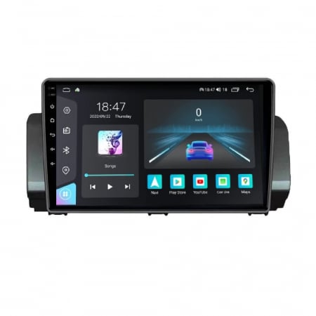 Navigatie dedicata Dacia cu Android - Navigatie Dacia Jogger Logan Sandero din 2021-2023, Rezolutie 2K, Ecran QLED 9.5 inch, 8GB RAM si 128GB ROM, Android, Procesor Octacore, Slot sim 4G, Sunet DSP
