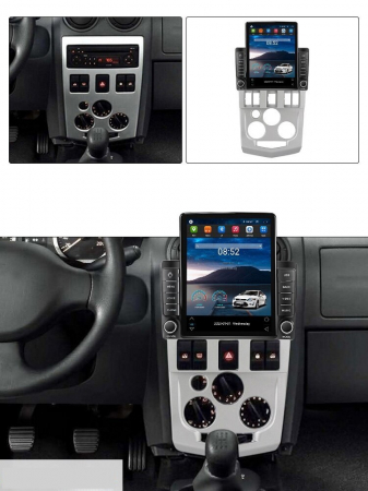 Navigatie Dacia Logan 1 din 2003 - 2010, Ecran TESLA 9.7 inch, 4 GB RAM si 64 GB ROM, Slot Sim 4G, Procesor Octa Core, Carplay integrat, Procesor Sunet Digital DSP, Android, Aplicatii, Usb [1]