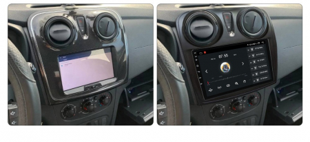 Navigatie Dacia Logan 2 Sandero Dokker ( 2012 - 2019 ) 4 GB RAM si 64 GB ROM, Slot Sim 4G, Procesor Octa Core, Carplay, Sunet DSP, Android, Aplicatii, Usb, Wi Fi, Bluetooth [4]