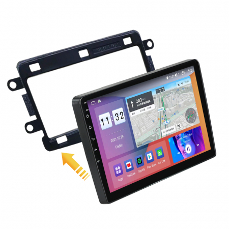 DACIA - Navigatie Auto Android Dacia Logan 2 Sandero Duster Dokker Renault Captur Lada Xray, 8GB RAM si 128GB ROM, Ecran QLED 9 inch, Android 12, Procesor Octacore, Slot sim 4G, Sunet DSP, Wireless Carplay