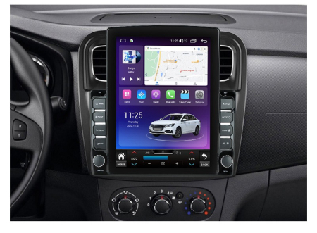 Navigatie Dacia Logan 2016 -2019 facelift Android 14 , 4GB RAM Ecran Tesla 9.7 inch , Procesor Octacore, Slot sim 4G, Sunet DSP, Wireless Carplay si Android Auto [2]