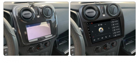 Navigatie Dacia Logan Sandero Dokker Lodgy din 2012 - 2019, 8GB RAM si 128GB ROM, Ecran QLED 9 inch, Android 14, Procesor Octacore, Slot sim 4G, Sunet DSP, Wireless Carplay si Android Auto, Camera Mar [2]
