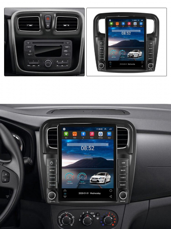 Navigatie Dacia Logan Sandero Dokker Lodgy din 2012 - 2019, Ecran TESLA 9.7 inch, 4 GB RAM si 64 GB ROM, Slot Sim 4G, Procesor Octa Core, Carplay integrat, Procesor Sunet Digital DSP, Android, Aplicat [1]