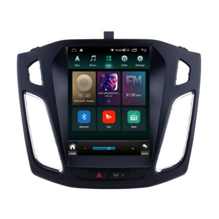 Navigatie dedicata cu Android tip tesla Ford Focus 3 2011 - 2018, 4GB RAM, Radio GPS Dual Zone, Touchscreen IPS 9.7" HD, Internet Wi-Fi si slot SIM 4G, Bluetooth, MirrorLink, USB [2]