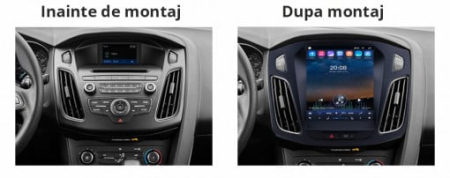 Navigatie dedicata cu Android tip tesla Ford Focus 3 2011 - 2018, 8GB RAM, Radio GPS Dual Zone, Touchscreen IPS 9.7" HD, Internet Wi-Fi si slot SIM 4G, Bluetooth, MirrorLink, USB [4]